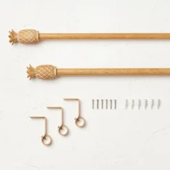 Pineapple Faux Wood Curtain Rod Natural Wood - Opalhouse™ Designed With Jungalow™ 9 Pineapple Faux Wood Curtain Rod Natural Wood - Opalhouse™ Designed With Jungalow™ -Home Improvement Store GUEST b565e685 bbc8 405f abbe 297780442d88