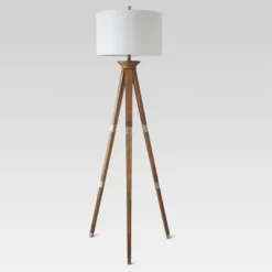Oak Wood Tripod Floor Lamp Dark Brown - Threshold™ -Home Improvement Store GUEST b5ab96e0 432f 4e8b 8afb fa38a8c1b3fe