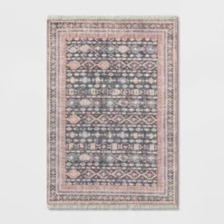Alexandra Floral Printed Border Persian Rug Blush - Opalhouse™ -Home Improvement Store GUEST b64cccec 5c26 44cb bb19 1be2036f9757