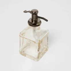 Short Antique Glass Soap Pump Brown - Threshold™ -Home Improvement Store GUEST bb24d242 4d25 49d4 bf0f 9f54b321330a