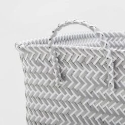 Large Woven Rectangular Storage Basket Gray/White - Brightroom™ -Home Improvement Store GUEST bce17d56 35c5 4378 8313 a7ea3d09108e