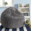 XL Fuzzy Kids' Bean Bag Gray - Pillowfort™ -Home Improvement Store GUEST bff175fe 567c 45d6 9ac8 675f265321af