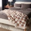 60"x80" Woven Cotton Checkered Bed Throw - Threshold™ -Home Improvement Store GUEST c1c3fabe ecff 49f7 9bea c7095211af79