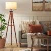 Tripod Floor Lamp With Shelf Brown Wood - Threshold™ -Home Improvement Store GUEST c29a7836 503f 4e78 a6f3 d9375c56ca88