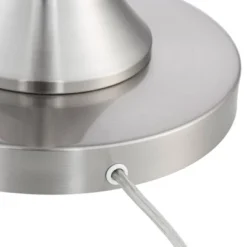 Possini Euro Design Modern Floor Lamp 64" Tall Brushed Nickel Silver Organza White Linen Drum Shade For Living Room Bedroom Office -Home Improvement Store GUEST c6dfbe8e 2b7e 4a29 a926 3521ac4c1fa2