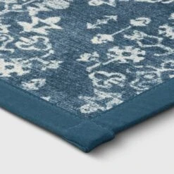 Vintage Print Comfort Rug Blue - Threshold™ -Home Improvement Store GUEST ca02aa3b 00ae 49e0 9bb2 f37a6c144566
