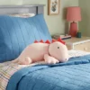 Dinosaur Weighted Plush Kids' Throw Pillow White/Blush - Pillowfort™ -Home Improvement Store GUEST d5b5d6ce 9c6c 4ed1 a85d 45a8f4b9dab7