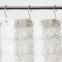 Block Print Scallop Shower Curtain Aqua Blue - Threshold™ 6 Block Print Scallop Shower Curtain Aqua Blue - Threshold™ -Home Improvement Store GUEST de2227c3 7422 4930 8340 41902ad71793