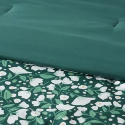 Floral Printed Microfiber Reversible Comforter & Sheets Set Dark Green - Room Essentials™ -Home Improvement Store GUEST df79204e d53f 4796 9fc1 6fecf011d658