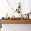3pc Metal Christmas Nativity Scene Figurine Set - Wondershop™ Gold