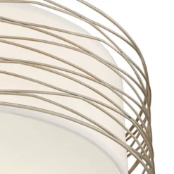 Possini Euro Design Modern Ceiling Light Flush Mount Fixture Antique Silver Leaf 18" Wide Wavy Spun White Drum For Bedroom Kitchen 10 Possini Euro Design Modern Ceiling Light Flush Mount Fixture Antique Silver Leaf 18" Wide Wavy Spun White Drum For Bedroom Kitchen -Home Improvement Store GUEST e04b5916 115c 4317 9311 6cfbacca2953