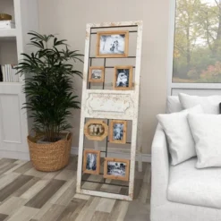 Wood 6 Slot Wall Photo Frame With Floor Stand Brown - Olivia & May -Home Improvement Store GUEST e07ede80 ff59 4d78 95f1 3c6851e1b172