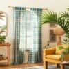 1pc Sheer Vines Burnout Window Curtain Panel Green - Opalhouse™ Designed With Jungalow™ -Home Improvement Store GUEST e4443a31 f1d1 4db6 b0f4 90da97196c12 1