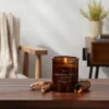 9oz Lidded Amber Glass Jar Crackling Wooden Wick Sandalwood And Smoke Candle - Threshold™ -Home Improvement Store GUEST e5f76fa4 d7bf 43bc a457 7d37137c20a8