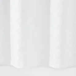 Dyed Clipped Diamond Shower Curtain White - Threshold™ -Home Improvement Store GUEST e9083fa3 4dae 4049 a274 c3e218597b3c