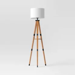 Tripod Floor Lamp With Shelf Brown Wood - Threshold™ -Home Improvement Store GUEST ea3ba26a 585d 476c be10 3b33e5b59195
