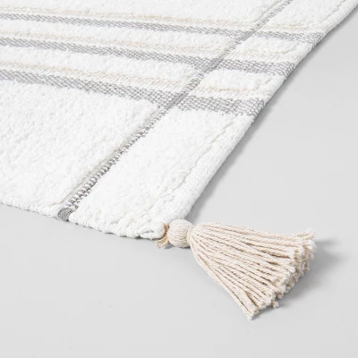 Bath Rug Bold Stripes Tonal Cream - Hearth & Hand™ With Magnolia 3 Bath Rug Bold Stripes Tonal Cream - Hearth & Hand™ With Magnolia