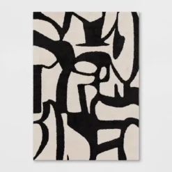 Abstract Inkblot Rug Black/White - Threshold™ 9 Abstract Inkblot Rug Black/White - Threshold™ -Home Improvement Store GUEST f515f58c 4fc4 473d 8b9e f1ee81b22a0b