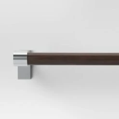 Dark Faux Wood Curtain Rod Nickel - Threshold™ 9 Dark Faux Wood Curtain Rod Nickel - Threshold™ -Home Improvement Store GUEST f65030f0 7be0 425c 96b7 548c0d49cc46