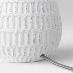 Ceramic Textured Table Lamp Base White - Threshold™ -Home Improvement Store GUEST fc9f4ede e288 4863 a616 ae078ed887a0