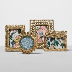 4" X 4" Cast Sunburst Frame Gold - Opalhouse™ -Home Improvement Store GUEST fd37b239 5c24 4dd7 9ffd e03c865a7260