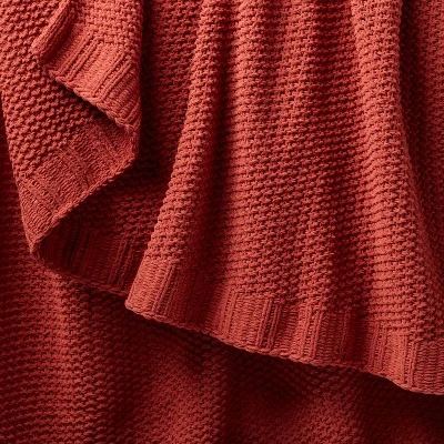 Solid Chenille Knit Throw Blanket - Threshold™ 5 Solid Chenille Knit Throw Blanket - Threshold™ - Image 3